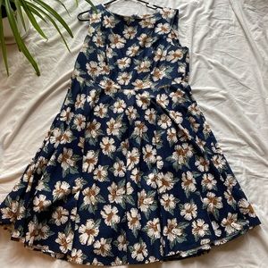 Blue and white floral Grace Karin dress